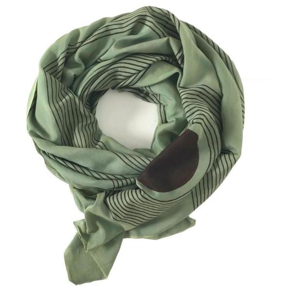 Block Shop Textiles “Fountain” Scarf in Sage